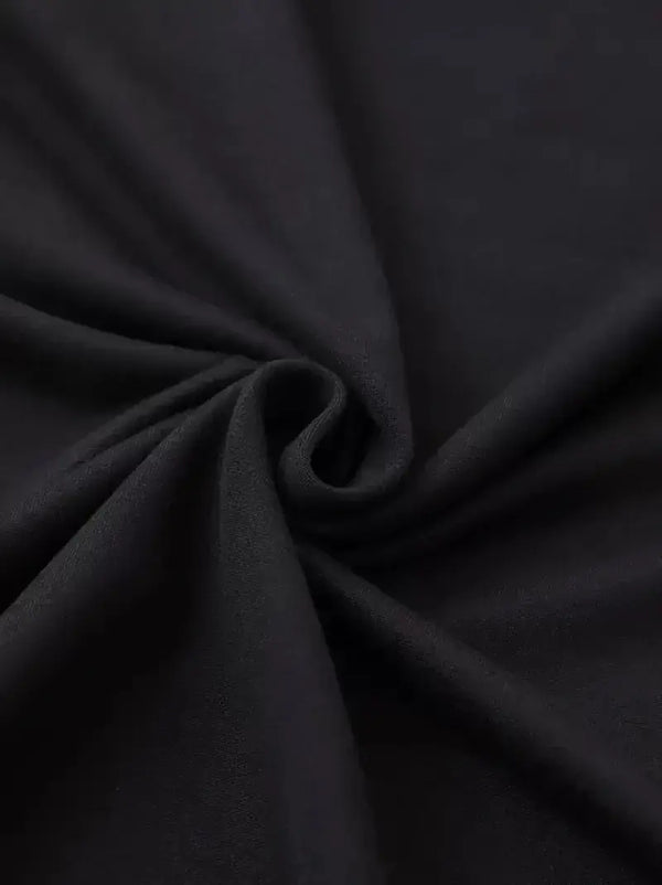 Leopar Desenli Fiyonklu Tişört - Rahat Polyester, Makinede Yıkanabilir, Bisiklet Yaka, Kadınlar için Yazlık Günlük Üst - Siyah