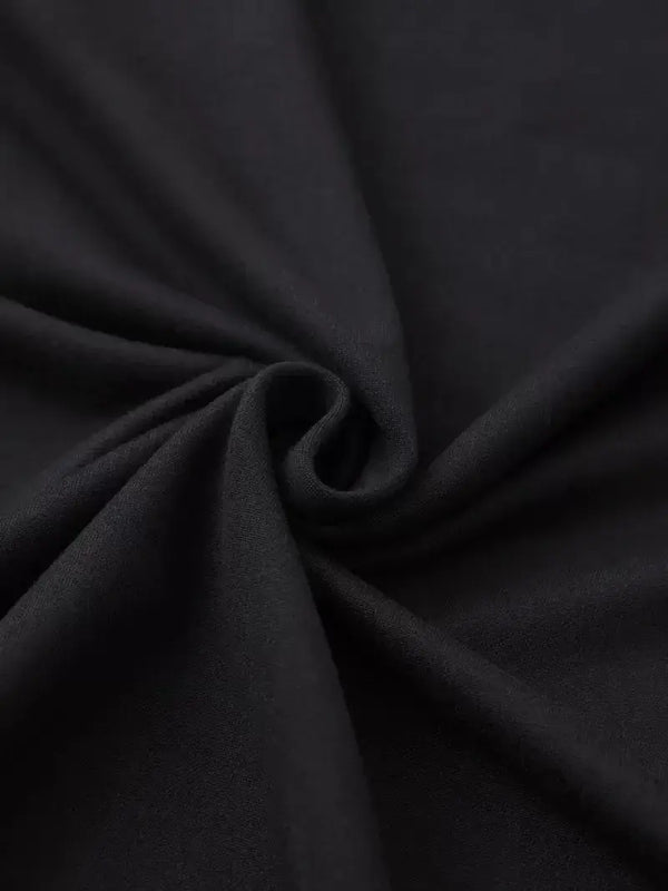 Baskılı Oversize Bisiklet Yaka T-shirt - Siyah