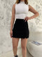 Şortlu Etek- Siyah