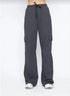 Kargo Cepli Palazzo Oversize Kesim İki iplik Bol Paça Eşofman Altı Pantalon - Antrasit
