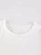 Baskılı Oversize Bisiklet Yaka T-shirt - Beyaz