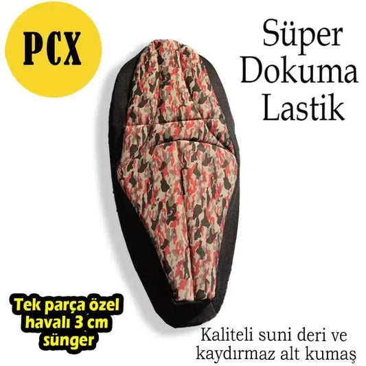 Pcx Motosiklet Hava Destekli Konfor Sele - Kamuflaj