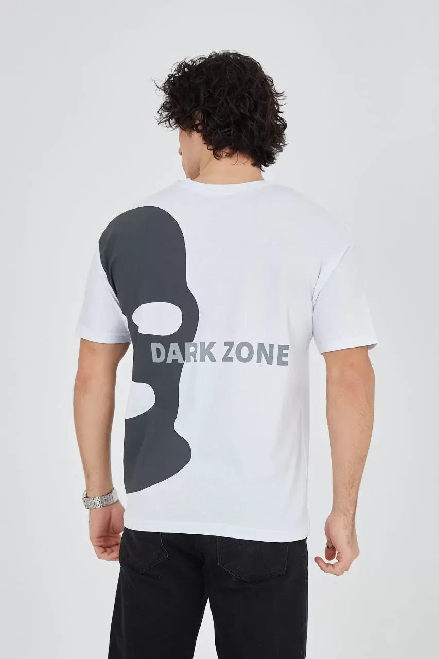 Erkek Baskılı T-Shirt - Beyaz