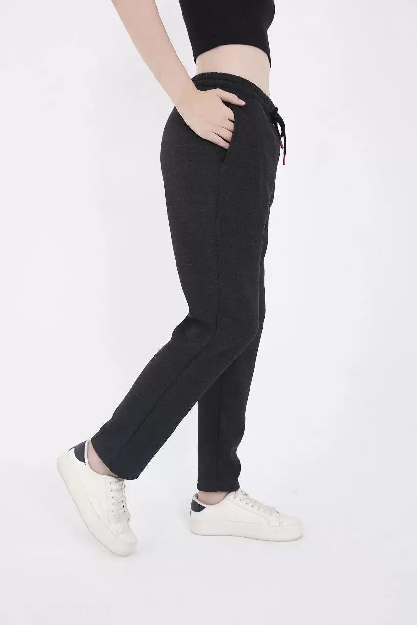 Unisex Üç İplik Basic Eşofman Pantolon - Antrasit