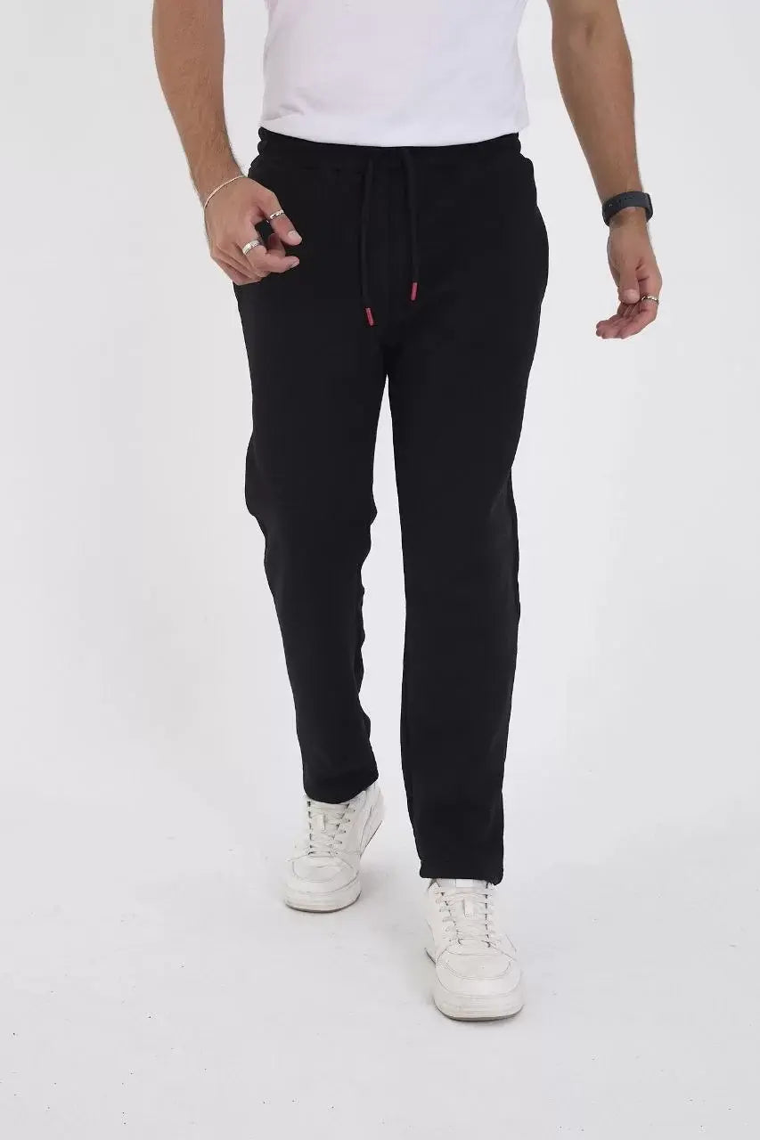 Unisex Üç İplik Basic Eşofman Pantolon - Siyah