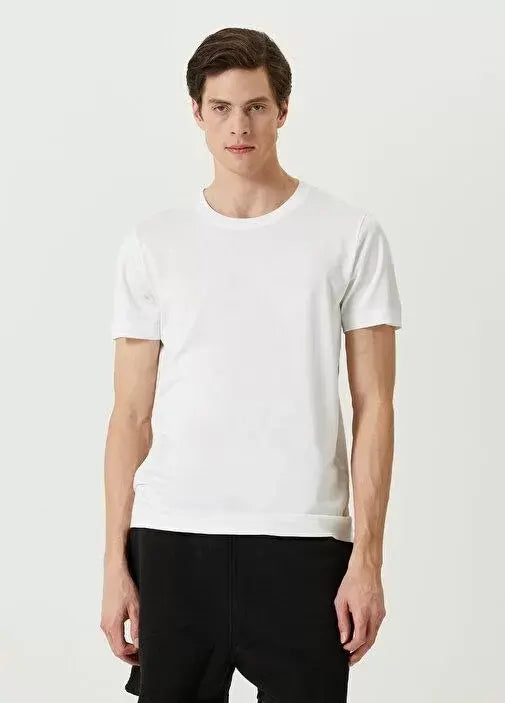 Unisex Basic Bisiklet Yaka Regular T-Shirt - Beyaz