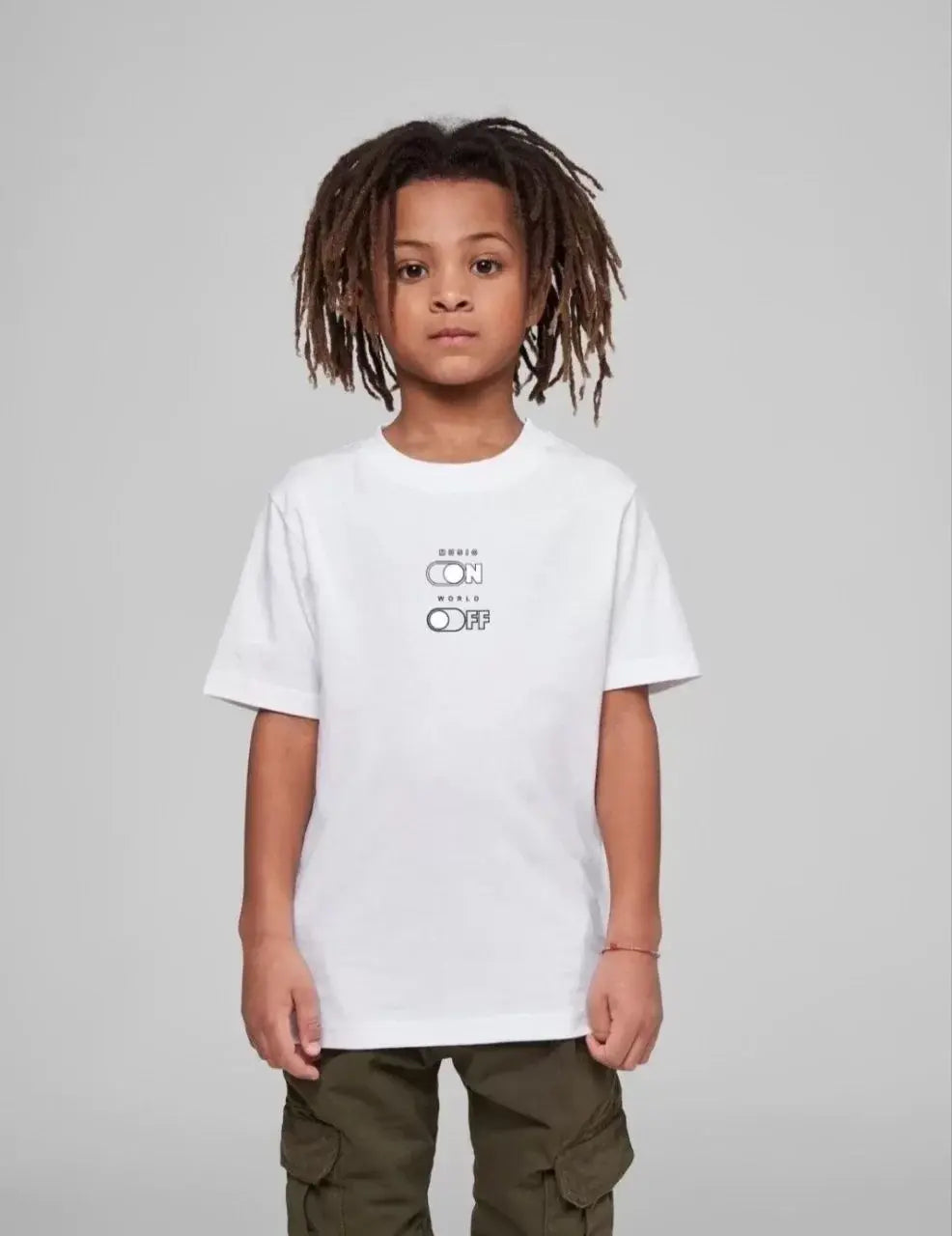 Çocuk Unisex Baskılı T-Shirt - Beyaz